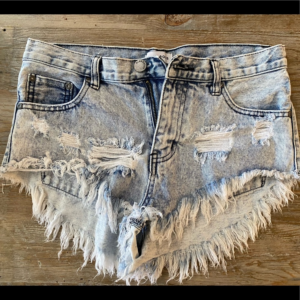Jean cut off shorts